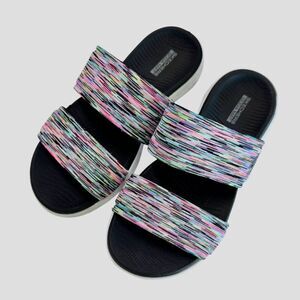 Skechers Performance On The GO 600 Bedazzling Slide Sandals Size 6M 16160 MLT